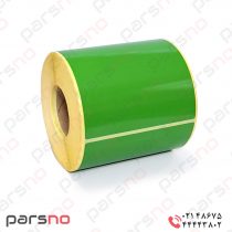 Green paper label 100 x 150 mm